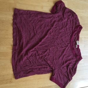 Red White Striped Crop Top